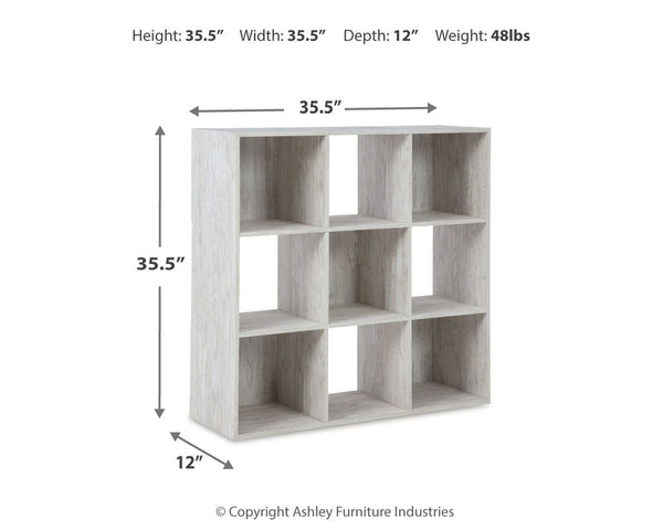 Paxberry - Whitewash - Nine Cube Organizer