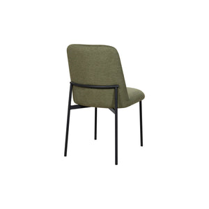 Erik - Side Chair With Black Metal Frame (Set of 2) - Green