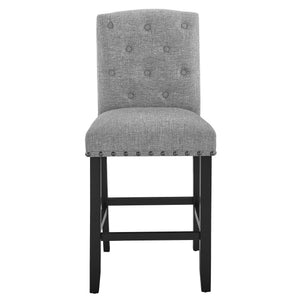 Daphne - 5 Piece Counter Dining Set With Gray Chairs - Gray