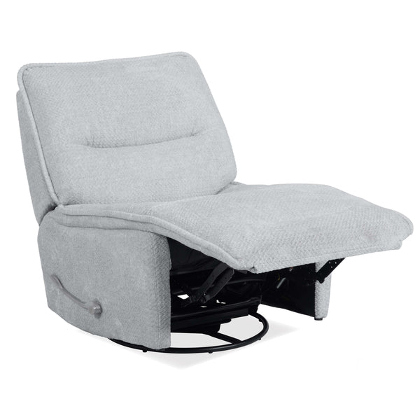 Leo - Armless Recliner (Set of 2) - Silver Fox