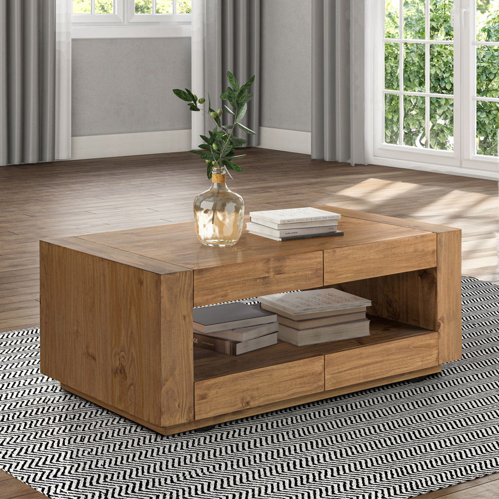 The Harian collection with its brown finish, exudes rustic charm and modern elegance.These tables are perfect for creating a cohesive, inviting living space where functionality meets timeless appeal. Enhance your home with the natural warmth and sturdy co