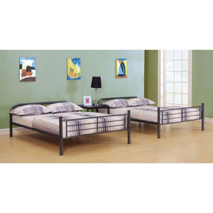  the Bristol collection gives kids a cozy place to sleep. This full-over-full bunk bed offers a convertible design that allows transforming the stacked bed into two single beds and features superior quality metal for durabili