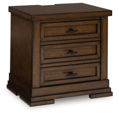 Style, simplicity and charm are hallmarks of this nightstand. Created with casual spaces in mind, it has the versatility to suit styles from craftsman to modern farmhouse. The rich brown finish aligns with your refined-meets-relaxed approach to everyday s