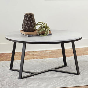  perfect for any contemporary living space. Its white faux marble top delivers a sleek