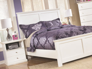  a single deep drawer provides plenty of storage potential. An open cubby offers plenty of display space