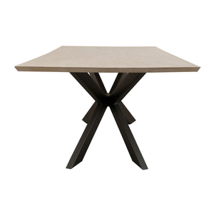 Crossings - Rectangular Dining Table With 4 Upholstered Chairs - Natural & Green
