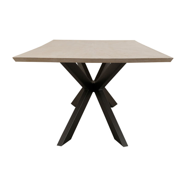 Crossings - Rectangular Dining Table With 4 Upholstered Chairs - Natural
