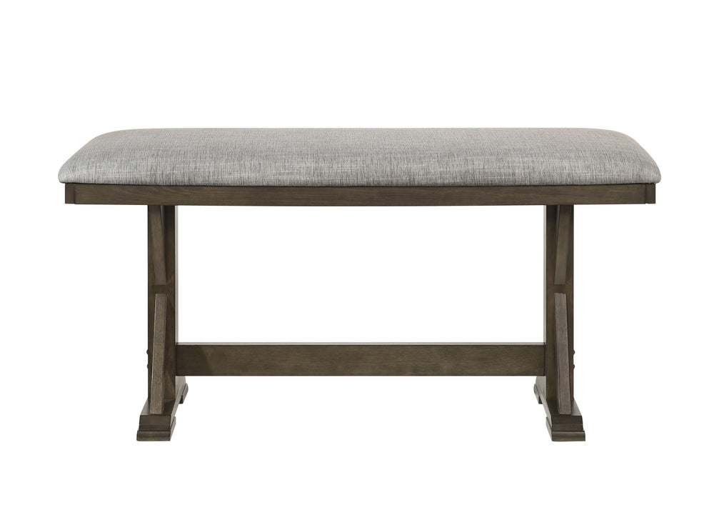 Elevate your dining experience with this beautifully crafted counter-height dining set, where rustic charm meets modern sophistication. Designed to bring warmth and style to any space, the sturdy table features a bold trestle base that exudes farmhouse ap