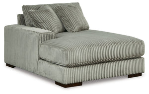 Lindyn - Fog - 3-Piece Sectional With Double Chaises