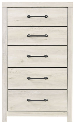 Cambeck - Whitewash - Five Drawer Chest