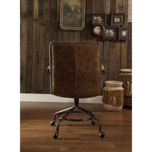 Harith - Executive Office Chair - Vintage Whiskey Top Grain Leather
