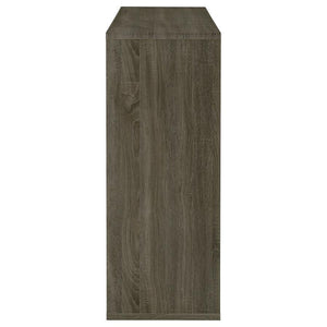  it lends effortless glamour to a living or dining area. Equipped with a handy stemware rack and two tempered glass s