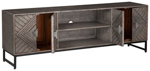  with art deco-inspired door fronts and an industrial black meta