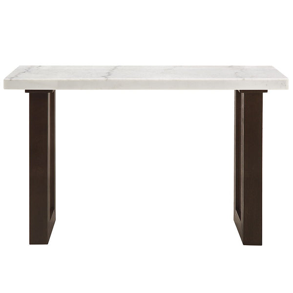 Edwyn - Sofa Table With Marble Top - White