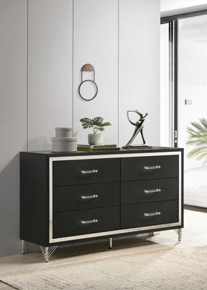  it features a refined look with spacious drawers ideal for everything from clothing to accessories and linens. Its bold black finish is crisp 