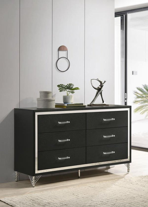  it features a refined look with spacious drawers ideal for everything from clothing to accessories and linens. Its bold black finish is crisp 
