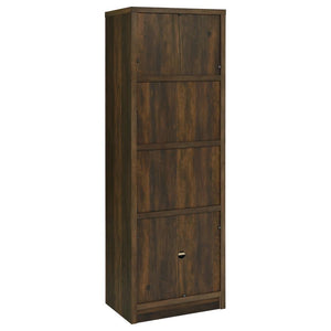 Laughlin - 3-Shelf Engineered Wood Media Tower - Dark Pine