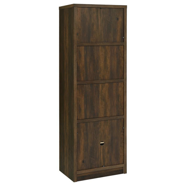 Laughlin - 3-Shelf Engineered Wood Media Tower - Dark Pine
