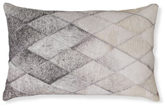 This pillow makes designer-inspired luxury your everyday aesthetic. Faux hair on hide fabric is ruggedly refined, while the diamond pattern recalls the glam appeal of retro art deco design. Itâ€™s a posh, plush addition to your contemporary decor.<br/><br
