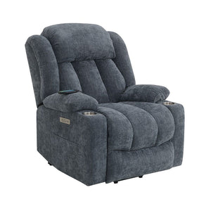Omarion - Power Recliner With Lift & Heating & Massage - Blue