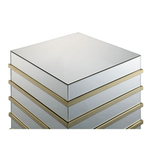  MDF NO Legs<br/><br/><b>Product Features</b><ul><li>Occasional Table</li><li>Mirrored Top & Base</li><li>Titanium Stainle