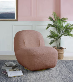 Seat Construction: Full FoamSwivel Function<br/><br/><b>Product Features</b><ul><li>Seat Construction: Full Foamâ€§Swivel Functionâ€§Tight Seat & Back Cushionâ€§Wooden Inner Frame</li><li>Case: 1Pc/1Ctn</li><li>Finish: Pink Teddy Sherpa</li><li>Style: Con