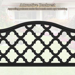 Supported by reinforced metal frame for long-lasting use<br>Non-slip footpads for higher stability<br>Withstand heavy weight up to 660 lbs<br>47" seat length for 2-3 people to relax together<br>Comfortable to sit with curved seat and armrests<br>Appealing