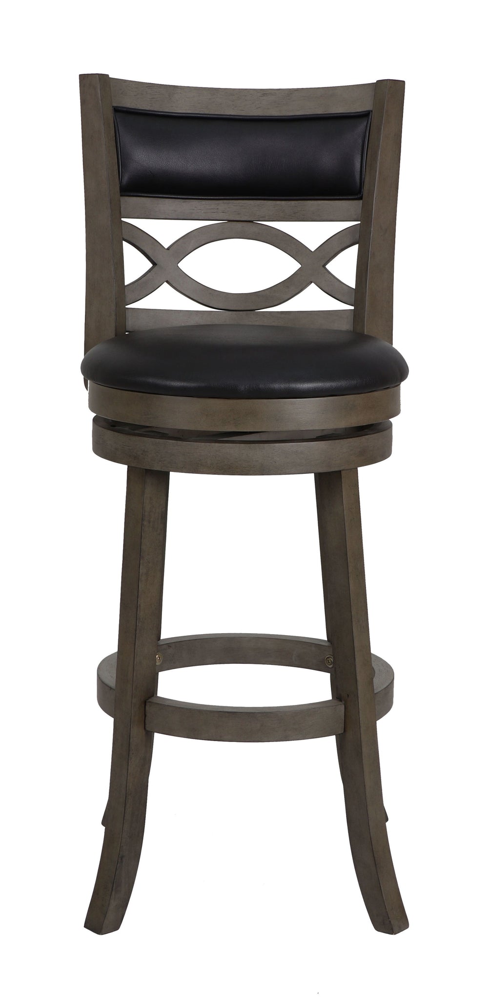 The New Classic Furniture Manchester Pub Height Swivel Bar Stool is a functional and durable seating solution designed for comfort and style. Crafted from quality Rubberwood solids and manufactured wood, ensuring long-lasting strength. Featuring a seat he