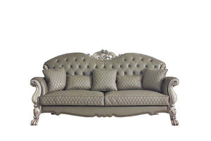 Dresden - Sofa - Vintage Bone White & PU - 47"
