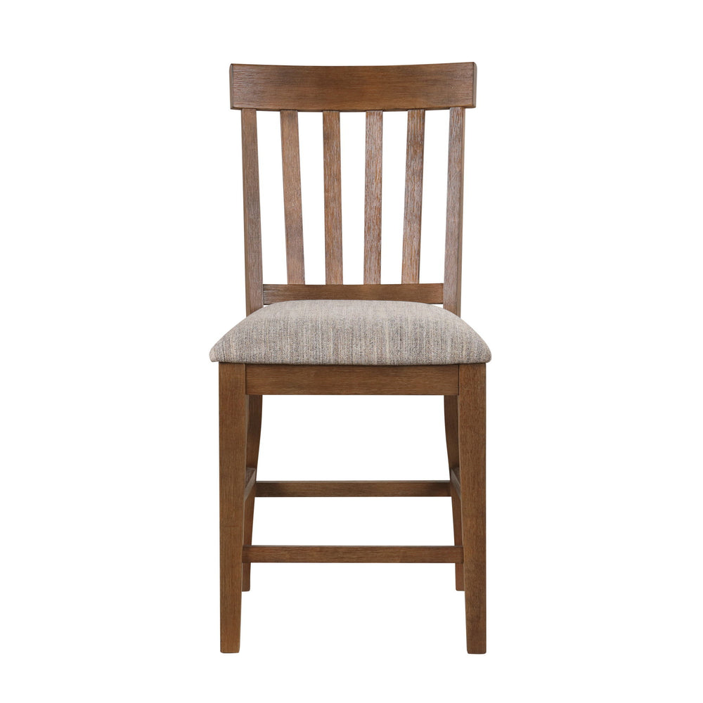 The Putnam Counter Chair in Walnut offers both quality and style, making it a perfect addition to any counter-height dining area. Each carton includes two counter chairs, crafted from solid rubberwood and reinforced with base stretchers for enhanced stabi