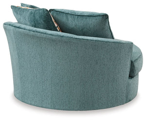 Laylabrook - Teal - Oversized Swivel Accent Chair