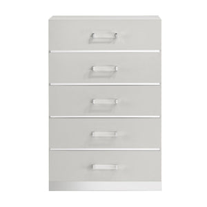  sophisticated look with a gleaming white finish