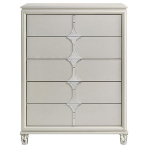  highlighted by the unique diamond star drawer fronts and chrome metal pulls