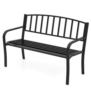 Seat 2-3 thanks to a spacious and ergonomic seat<br>Comfortable backrest and curved armrests for coziness<br>Spray-painted metal ensures a long-lasting service time<br>Heavy-duty construction can support up to 660 lbs<br>Tight connections for enhanced ste