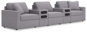 Looking cool and contemporary is great. But when it comes down to it, youâ€™re all about low-maintenance lounging. With the performance fabric on this sectional, cleaning spills is a breeze. Its customizable modular design caters to your ever-changing nee