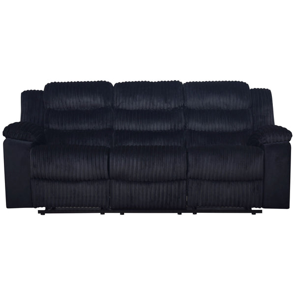  perfect for any living room. Built with hardwood and plywood frames and sturdy motion mechanisms for lasting durability. Wrapped in ultra-soft black 100% polyester fabric with a blankety-soft