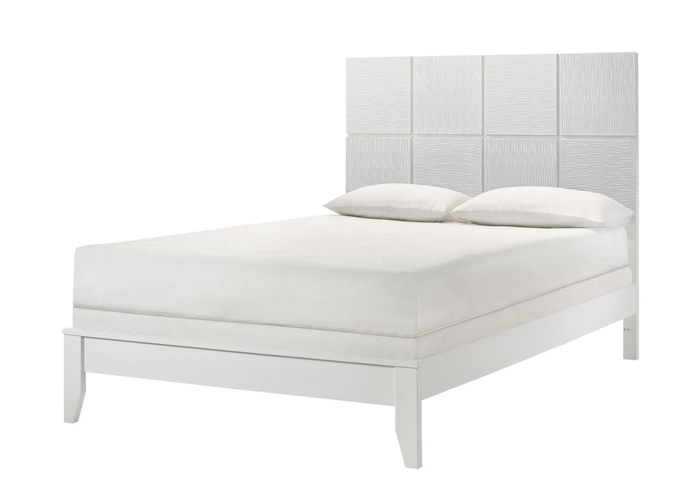 Denker - Full Bed - White