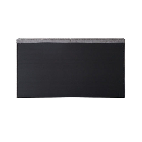 Onfroi - Eastern King Bed - Gray Velvet