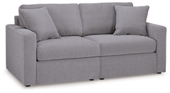Looking cool and contemporary is great. But when it comes down to it, youâ€™re all about low-maintenance lounging. With the performance fabric on this sectional loveseat, cleaning spills is a breeze. Its customizable modular design caters to your ever-cha