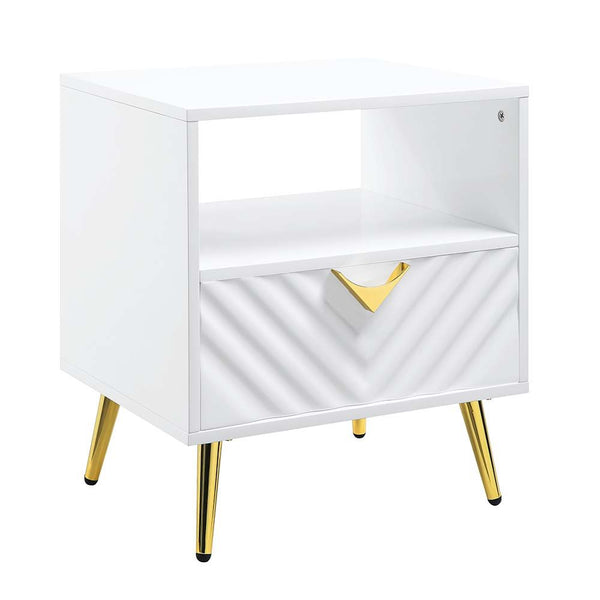 Gaines - End Table - White - 20-"