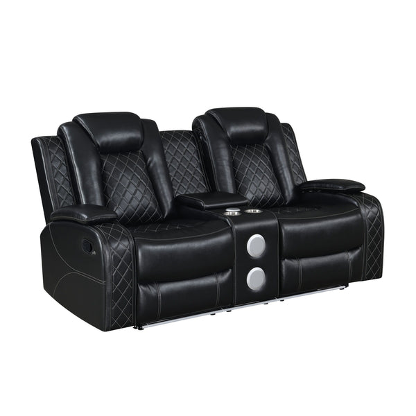 Meet the Orion Console Loveseat, a marvel of durability and comfort designed to elevate your relaxation experience. Crafted with a blend of hardwoods and manufactured wood, its sturdy construction ensures long-lasting strength. Sink into the soft, breatha