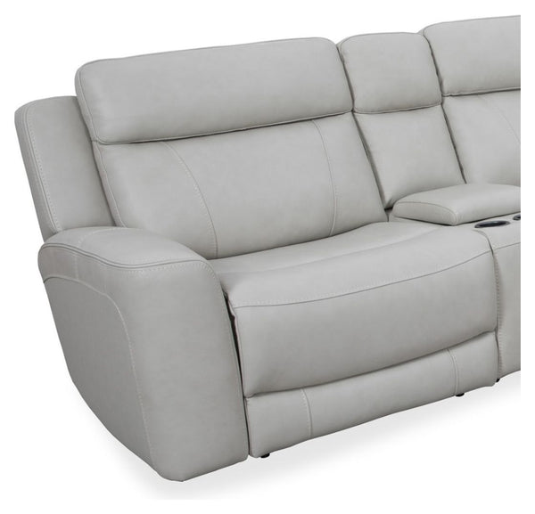 Introducing our comfortable and convenient Calgary Sectional, designed with relaxation in mind. Calgary features power recline and headrest controls, allowing you to adjust your seating position easily. The over-padded headrests provide extra comfort, and