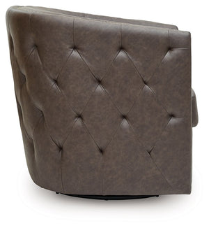 Brentlow - Granite - Swivel Accent Chair