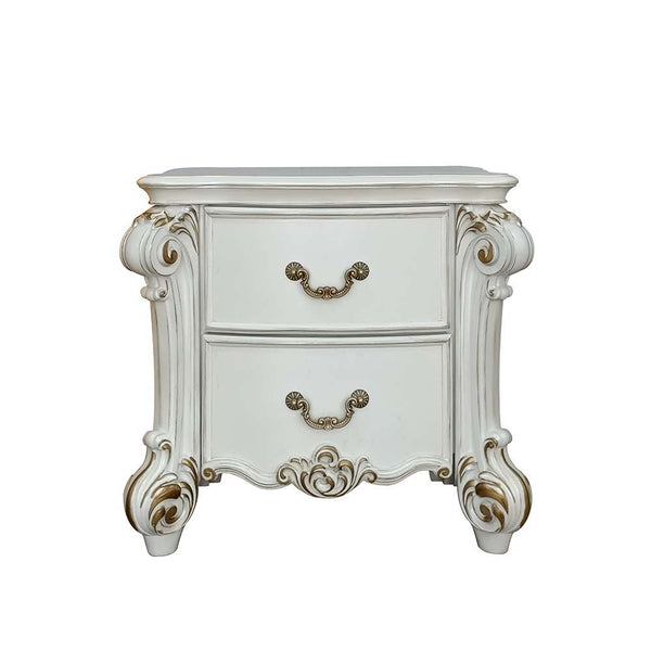  elegant hand-brushed gold is paired with an antique pearl.