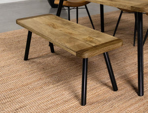  expertly crafted from mango and sheesham wood. The mixed-material top adds a unique and captivating look