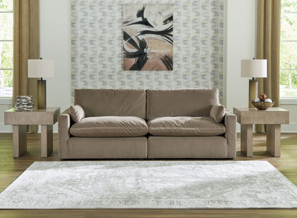 Sophie - Cocoa - 2-Piece Sectional Loveseat