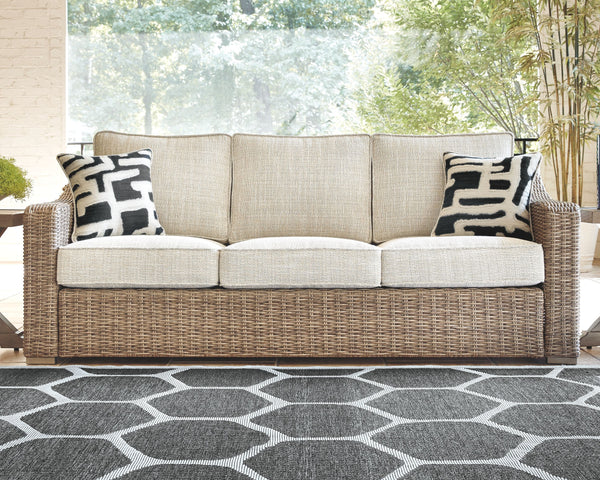  this sofa elevates the art of alfresco living. Beautiful and durable enough for indoor and outdoor use