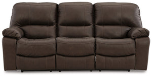 Leesworth - Dark Brown - 3 Pc. - Power Reclining Sofa