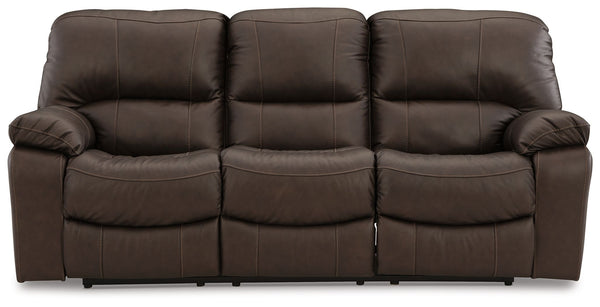 Leesworth - Dark Brown - 3 Pc. - Power Reclining Sofa