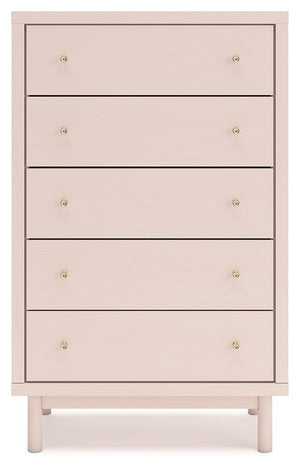 Wistenpine - Blush - Five Drawer Chest